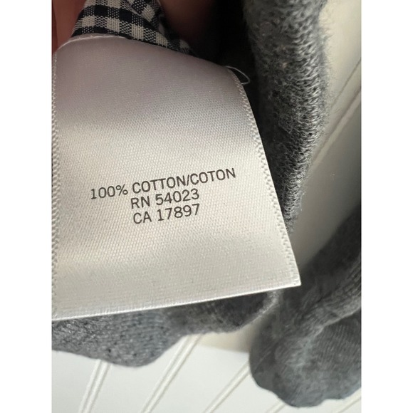 Banana Republic Womens Gray Cotton Snap Front Mock Neck Jacket Medium RN 54023 - Picture 8 of 8